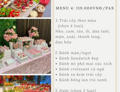 DỊCH VỤ TỔ CHỨC TIỆC TEA BREAK